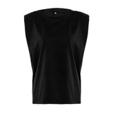 Ladies Padded Shoulder Blouse