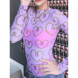 Pastel Gothic Mesh Bodysuit
