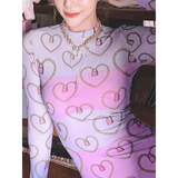 Pastel Gothic Mesh Bodysuit