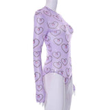 Pastel Gothic Mesh Bodysuit