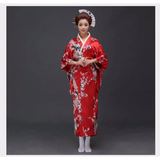 Peacock Printed Floral Women's Yukata