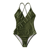 Ruffled One Piece Swimsuits