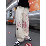 Cute Pink Girl Graffiti Jeans