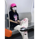 Cute Pink Girl Graffiti Jeans