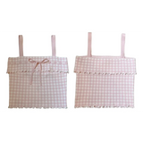 Pink Sweet Plaid Ribbon Crop Top