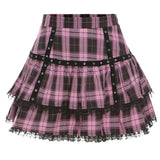 Lolita Plaid Mini Skirt – Gothic Harajuku