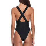 One Piece Plunge V Neck