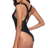 One Piece Plunge V Neck