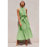 Polka Dot Halter Dress
