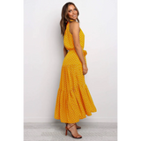Polka Dot Halter Dress