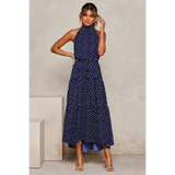 Polka Dot Halter Dress