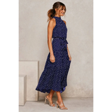 Polka Dot Halter Dress