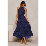 Polka Dot Halter Dress