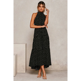 Polka Dot Halter Dress