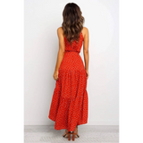 Polka Dot Halter Dress