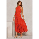 Polka Dot Halter Dress
