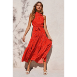 Polka Dot Halter Dress