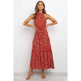 Polka Dot Halter Dress