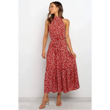 Polka Dot Halter Dress