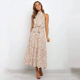 Polka Dot Halter Dress