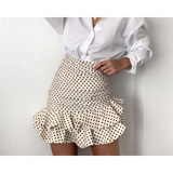 Mini Polka Dot Ruffle Skirt