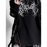 Punk Harajuku Off Shoulder Tee