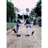 Ram Rem Cosplay Costume - Re:Zero Kara Hajimeru Isekai Seikatsu - Black Maid Outfit