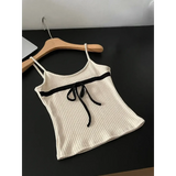 Gyaru Ribbed Knit Sweater Top