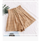 Ribbon Tie High Waist Shorts