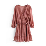 Korean Ruffle Mini Dress