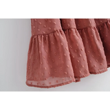 Korean Ruffle Mini Dress
