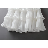 Boho Ruffle Mini Skirt With Elastic Waist