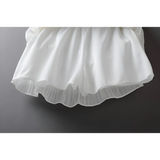 Boho Ruffle Mini Skirt With Elastic Waist