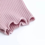 Ruffle Trim Crop Top