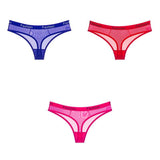Set Of 3 See-Through Sports Thongs