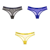 Set Of 3 See-Through Sports Thongs