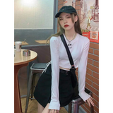 Sexy Crop Long Sleeve T-Shirt