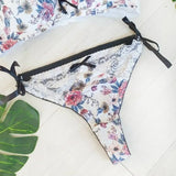 Sexy Floral Bra - Thong Set