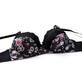 Sexy Floral Bra - Thong Set