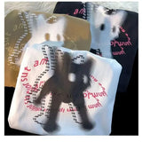 Shadow Feline Illusion Tee – Contemporary Artistic Cat Print