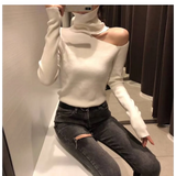 Off Shoulder Knitted Sweater