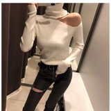 Off Shoulder Knitted Sweater