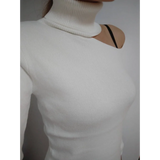 Off Shoulder Knitted Sweater