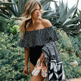 Sexy Off The Shoulder Swimsuit