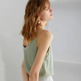 Sleeveless V-Neck Tops