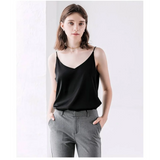 Sleeveless V-Neck Tops