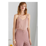 Sleeveless V-Neck Tops