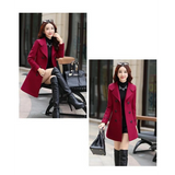 Korean Slim Wool Coats
