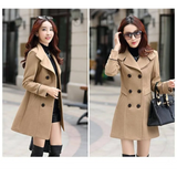 Korean Slim Wool Coats