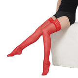 Snow White Satin Bow Stockings
